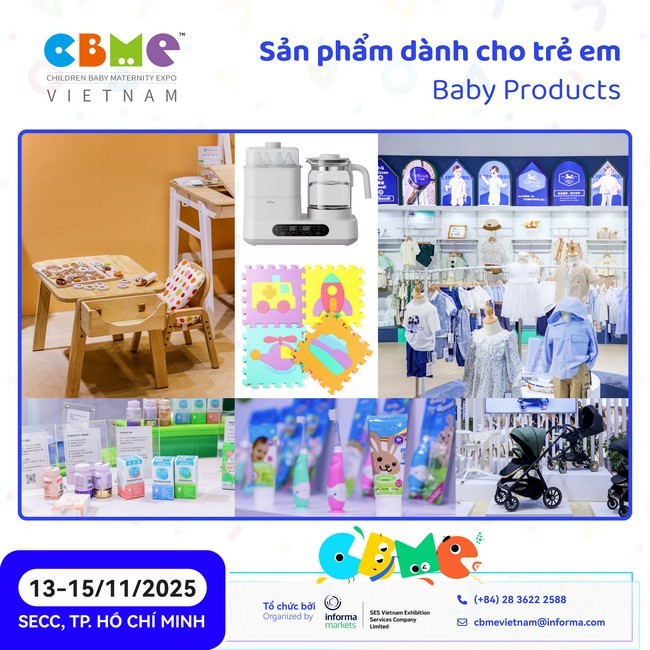 CBME Vietnam 2025 – Lần đầu tiên ra mắt, kết nối hệ sinh thái mẹ & bé toàn cầu tại Việt Nam