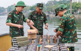 Cận cảnh trận địa pháo chào mừng dịp Giỗ Tổ 2026