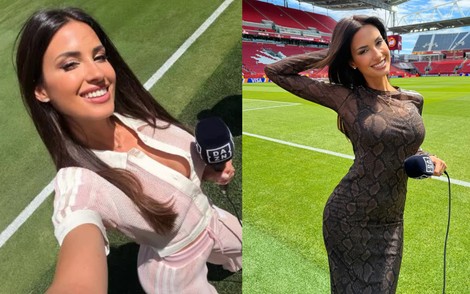 Nữ MC nóng bỏng nhất World Cup diện váy khoe đường cong "nghẹt thở", khiến fan "nổ mắt" quên luôn tỷ số!