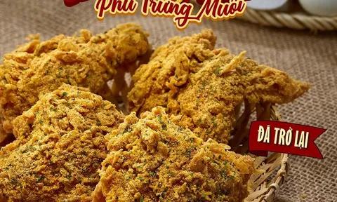 Gà Hoàng Kim KFC phủ trứng muối nay đã trở lại !!!