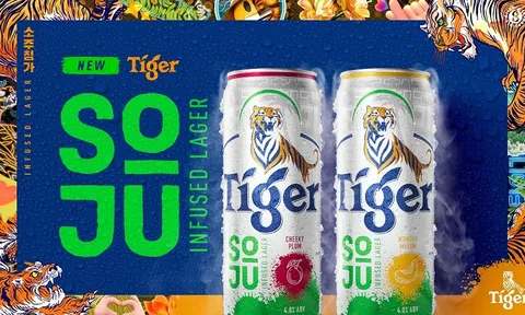 Tiger Beer giới thiệu dòng bia cao cấp mới - Tiger Soju Infused Lager tại các thị trường châu Á