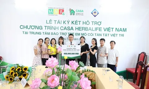 Herbalife Việt Nam gia hạn chương trình hợp tác với Bảy Casa Herbalife giúp nâng cao chất lượng bữa ăn cho trẻ em