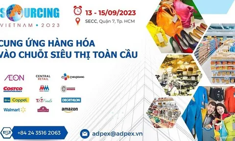 Triển lãm Kết nối chuỗi cung ứng hàng hóa quốc tế - Viet Nam International Sourcing Expo 2023 sẽ diễn ra từ ngày 13-15/9/2023