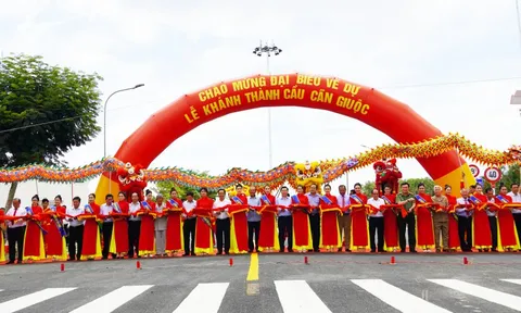 Khánh thành cầu 150 tỉ đồng bắc qua sông Cần Giuộc - Long An