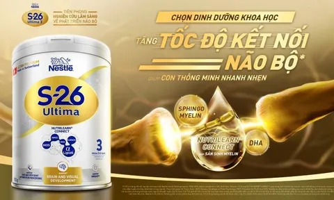Nestlé chính thức giới thiệu sản phẩm dinh dưỡng khoa học S-26 Ultima 3 về tăng tốc độ kết nối não bộ