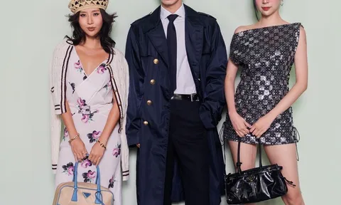 Quỳnh Anh Shyn, Phí Phương Anh sóng vai cùng Win Metawin tại sự kiện Prada Beauty
