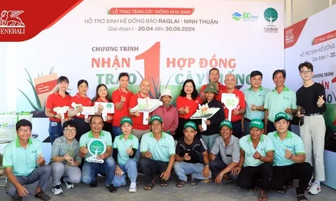 Generali Việt Nam trao tặng 10.000 cây giống cho đồng bào Raglai, Ninh Thuận