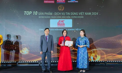 Generali Việt Nam được vinh danh Top 10 sản phẩm – dịch vụ tin dùng Việt Nam 2024