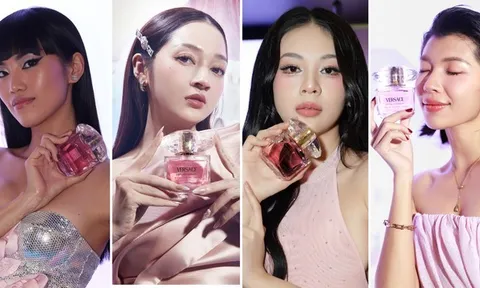 Hóa quyến rũ cùng Bảo Anh, Phí Phương và dàn sao Việt với Versace Bright Crystal Parfum