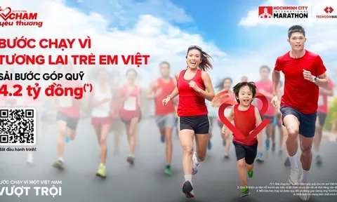 Bộ vật phẩm thi đấu Giải Marathon Quốc tế Thành phố Hồ Chí Minh Techcombank Mùa thứ 8 được lấy cảm hứng từ tầm nhìn phát triển Thành phố trở thành siêu đô thị quốc tế