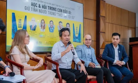 Tọa đàm “Học & Hỏi trong cơn bão AI” với chủ đề Giữ tính người trong “Thời đại tối ưu”