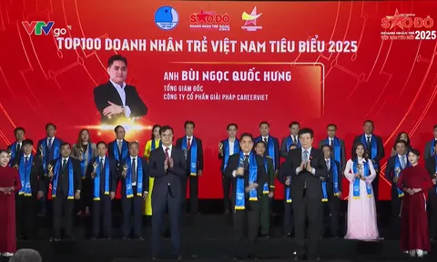 Doanh nhân Bùi Ngọc Quốc Hưng CEO CareerViet ghi dấu ấn tại giải thưởng Sao Đỏ - Doanh nhân trẻ Việt Nam