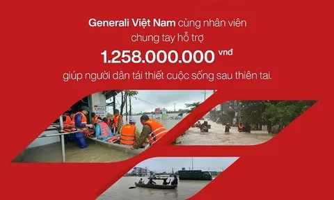 Generali Việt Nam chung tay hỗ trợ hơn 1.2 tỷ đồng giúp người dân tái thiết cuộc sống sau thiên tai