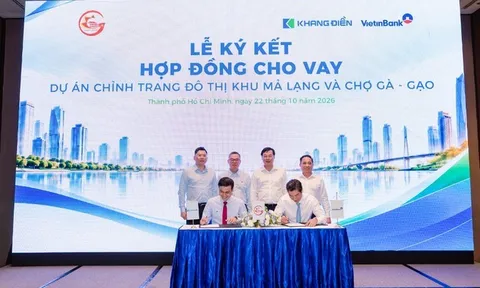 Khang Điền và Vietinbank ký kết hợp đồng cho vay dự án chỉnh trang đô thị khu Mả Lạng và Chợ Gà – Gạo