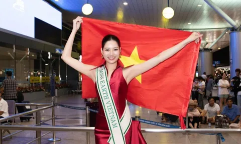 Người đẹp Cao Ngọc Bích lên đường dự thi Miss Earth 2024 tại Philippines