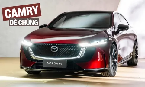 Mazda 6e ra mắt: Thiết kế khác hẳn Mazda6, nội thất ‘cận sang’, chạy 555km/sạc, mở bán cuối năm đấu Camry