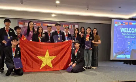 Học sinh Việt Nam đạt 17 huy chương tại Olympic Hoá học châu Á ACho