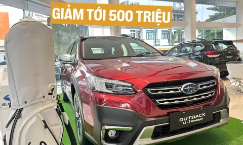 Subaru Outback giảm giá 500 triệu tại đại lý dịp cận Tết: Giá thực tế còn gần 1,6 tỷ đồng, tiệm cận Palisade bản 'full option'