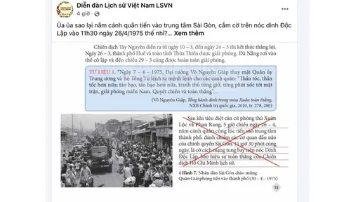 Cảnh giác với hành vi xuyên tạc lịch sử trong sách giáo khoa