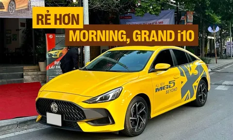 MG5 giảm 76-86 triệu đồng tại đại lý: Xe hạng C giá rẻ hơn cả Morning và Grand i10