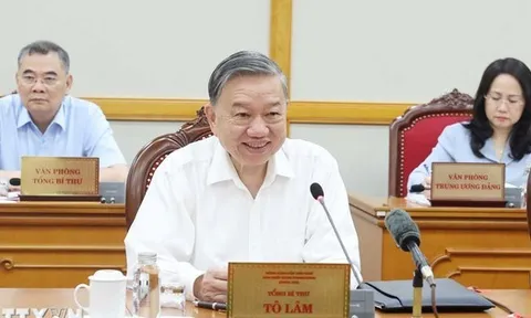 Tổng Bí thư Tô Lâm chủ trì họp về sắp xếp tổ chức bộ máy và đơn vị hành chính các cấp