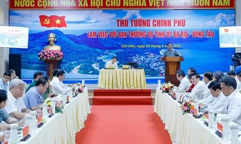 Thủ tướng làm việc với Ban Thường vụ Tỉnh ủy Bà Rịa-Vũng Tàu
