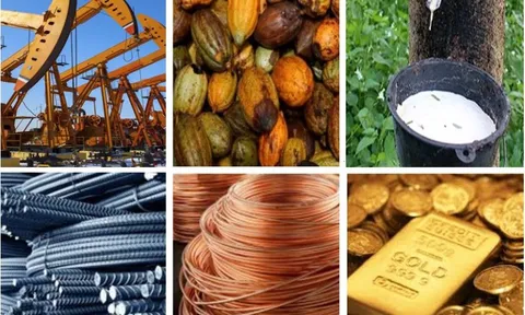 Thị trường ngày 8/5: Giá vàng, dầu, đồng, cà phê giảm, quặng sắt và cao su tăng