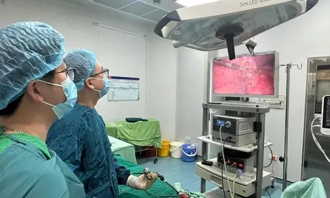 Người đàn ông đang cắt cỏ bị viên đá bắn thủng bụng