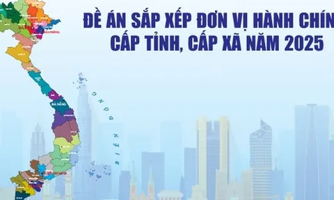 Infographics: Đề án sắp xếp đơn vị hành chính cấp tỉnh, cấp xã năm 2025