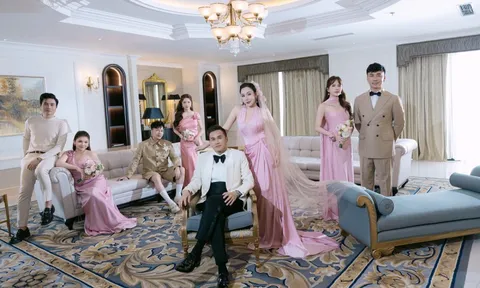 Phút vui đùa bên dàn phù dâu của Hồ Quỳnh Hương