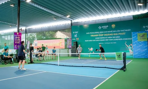 Khởi tranh giải Pickleball Báo chí Nghệ An lần thứ nhất năm 2025