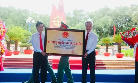 Đường Hồ Chí Minh trên biển đón Bằng xếp hạng Di tích quốc gia đặc biệt