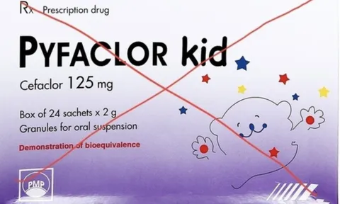 Thu hồi thuốc cốm pha hỗn dịch uống Pyfaclor Kid