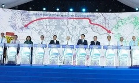 Khởi công dự án đường Vành đai 4, TP.HCM đoạn qua Bình Dương