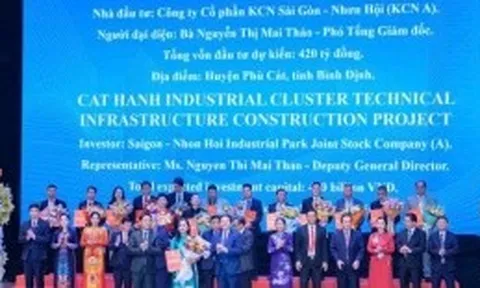 Công ty Sài Gòn - Nhơn Hội đầu tư Cụm công nghiệp Cát Hanh vốn hơn 432 tỷ đồng