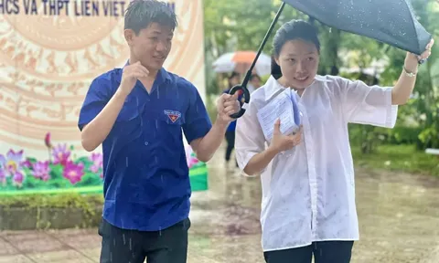 Thi Tốt nghiệp THPT: Đề phòng mưa to, thí sinh nên chuẩn bị quần áo dự phòng