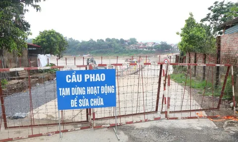Cầu phao Phong Châu dừng hoạt động, học sinh qua sông Hồng dự thi tốt nghiệp THPT di chuyển thế nào?