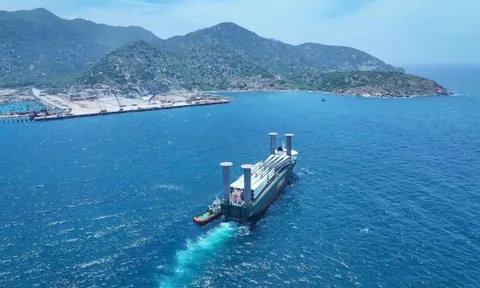 Cảng Cà Ná đón chuyến tàu "lịch sử" từ Đức, loạt thiết bị siêu trường, siêu trọng cập bến Việt Nam