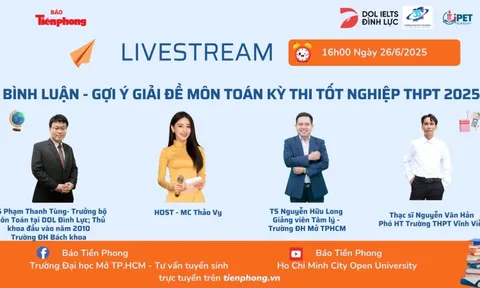 [TRỰC TIẾP] Gợi ý Giải đề Toán thi tốt nghiệp THPT 2025