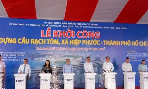 Khởi công xây cầu 500 tỷ, khơi thông cửa ngõ phía Nam TPHCM