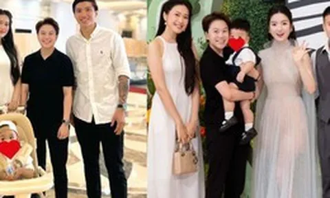 Hot WAGs đọ sắc: Doãn Hải My khí chất tiểu thư, có lấn át Chu Thanh Huyền trong tiệc thôi nôi con trai Quang Hải?