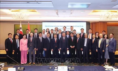 Tổng Bí thư Tô Lâm gặp những người bạn Hàn Quốc