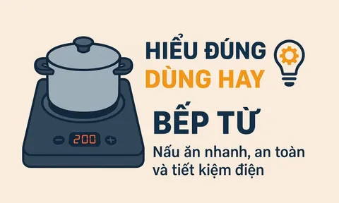 Nấu nhanh, an toàn và tiết kiệm điện bằng bếp từ nếu bạn 'hiểu đúng – dùng hay'