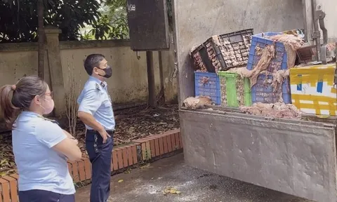 Hà Nội: Phát hiện ô tô vận chuyển hơn 2 tấn mỡ và da bò không rõ nguồn gốc