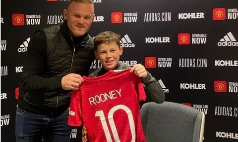Con trai cả Wayne Rooney thăng tiến mạnh mẽ