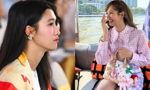 Cùng một túi Louis Vuitton, Phương Nhi mang đi sự kiện với nhà chồng, Lisa đi chơi cùng bạn tỷ phú