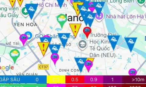 Người dân Thủ đô ngồi ở nhà cũng có thể theo dõi điểm ngập lụt, cập nhật chi tiết, đầy đủ: Đây là cách
