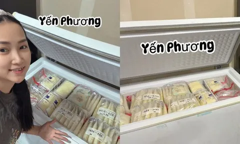 "Tủ vàng" của hot mom Yến Phương khiến hội mẹ sữa nhìn thôi đã thấy đau cái lưng, ông xã Lam Trường cũng phải lên tiếng vì xót vợ