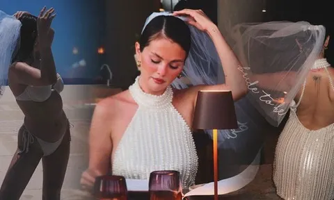 Selena Gomez sắp thành vợ người ta: Xinh đẹp dịu dàng phát sốt, diện bikini sexy muốn "ná thở" trong tiệc độc thân