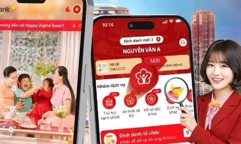 Ngân hàng tặng tiền, chỉ vàng SJC cho khách liên kết tài khoản an sinh xã hội trên VNeID
